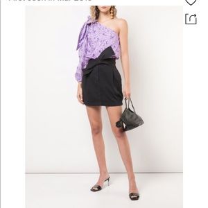 Ulla Johnson One sleeve floral blouse in Lilac